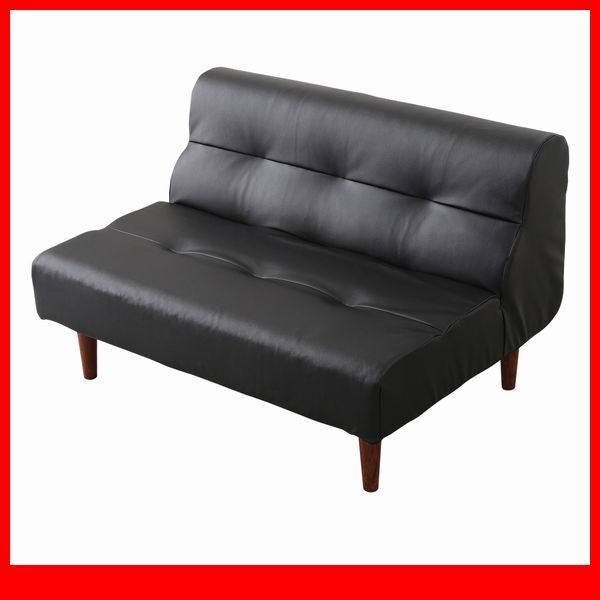 ソファ★新品/リビングダイニング ダブルソファ ワイド幅/PVCレザー 合皮 ポケットコイル ハイタイプ ロータイプ/日本製/ブラック/a1拍卖