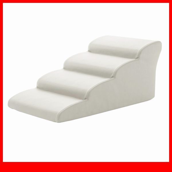 ペット用品★ドッグステップ 犬用階段4段タイプ/胴長 短足 超小型犬用 うさぎ 他/ソファ ベッド の上り下りに/日本製 完成品/アイボリー/a3拍卖