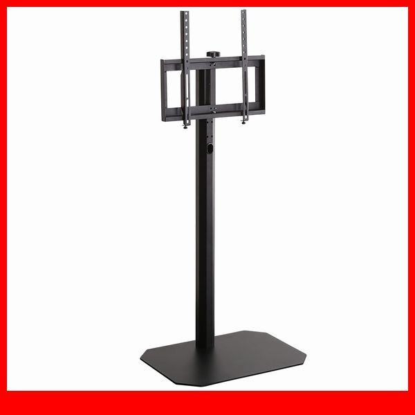 テレビ台★新品/大人かわいいインテリア 八角壁寄せテレビスタンド ハイタイプ/32~65型TV対応 コード一体型収納 首振り機能/ブラック/a1拍卖