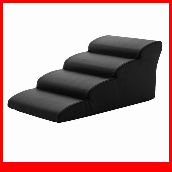 ペット用品★ドッグステップ 犬用階段4段タイプ/胴長 短足 超小型犬用 ミニチュアダックスフンド 他/ソファ ベッド の上り下り/ブラック/a1拍卖