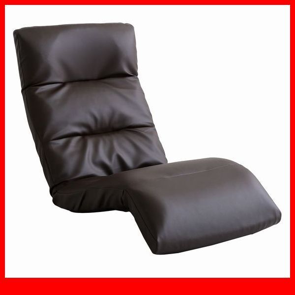 座椅子★日本製リクライニング座椅子 ダウンタイプ/合皮 PVCレザー/14段階調節ギア 転倒防止機能付/ローテーブル こたつで/ブラウン/a9拍卖