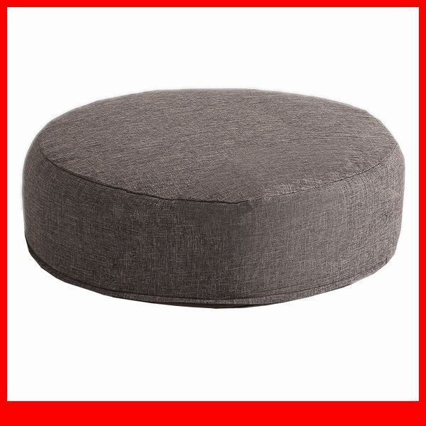 クッション★カバーリング低反発クッション 1個 座布団/洗濯可能なクッションカバー 丸型/シンプル 和室 洋室/厚さ16cm/日本製/ブラウン/a4拍卖