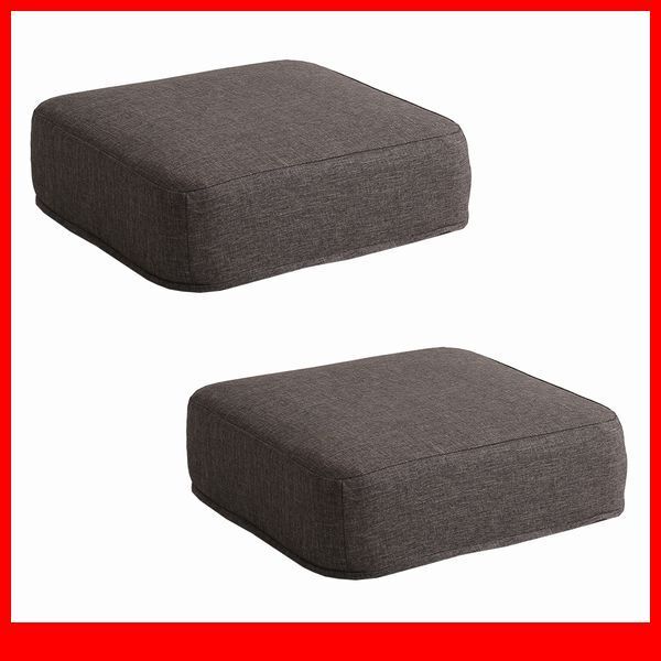 クッション★カバーリング低反発クッション 2個 座布団/洗濯可能なクッションカバー 角型/シンプル 和室 洋室/厚さ16cm/日本製/ブラウン/a4拍卖