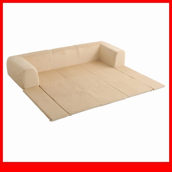 ソファ★新品/フロアマット付きソファ Lサイズ/ローソファ フロアーソファ/お家で洗えるカバーリングタイプ 布地/日本製/起毛ベージュ/a5拍卖