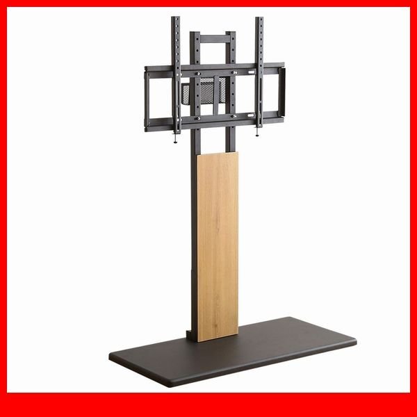 テレビ台★新品/最大100インチ対応 頑丈テレビスタンド/32~100インチ対応 高さ調整可能 シンプル スリム 省スペース/シャビーオーク/a1拍卖