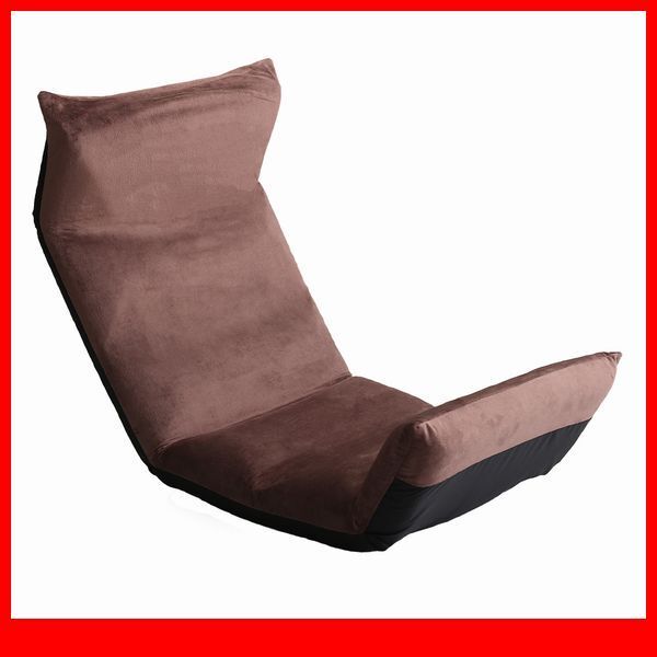 座椅子★新品/マルチリクライニング座椅子/ヘッド 背もたれ フット 14段階/アップスタイル/安心の日本製/起毛ブラウン/a5拍卖