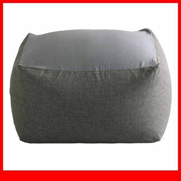 クッション★おしゃれなキューブ型ビーズクッション XLサイズ/日本製 洗えるカバー 布地/ソファ 椅子 スツール/ダークカラー/グレー/a4拍卖