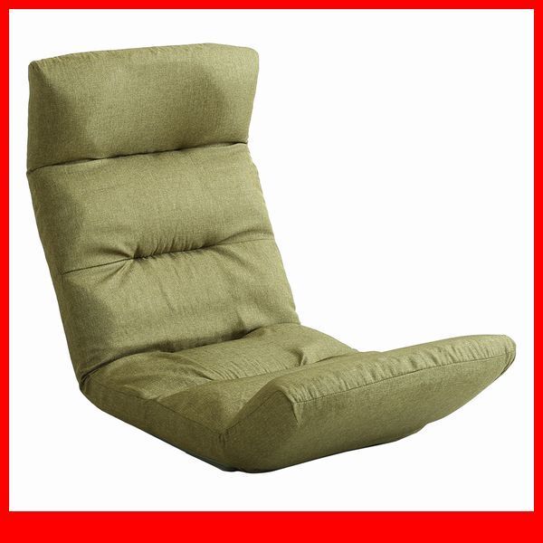 座椅子★日本製リクライニング座椅子 アップタイプ/布地 ファブリック/14段階調節ギア 転倒防止機能付/ローテーブル こたつで/グリーン/a4拍卖