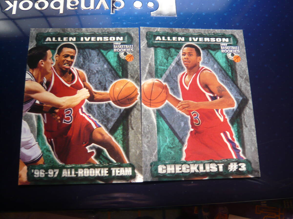 1997 SCORE BOARD 【ALLEN IVERSON】 #73 RCカード ’96-97 ALL ROOKIE TEAM & 88 RCカード CHECKLIST拍卖