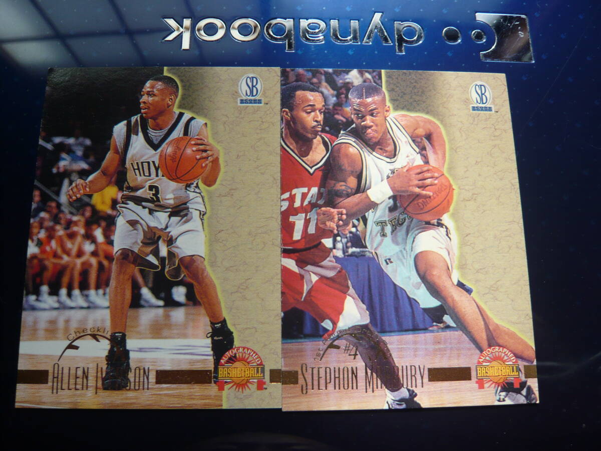 1996 SCORE BOARD 【ALLEN IVERSON】 #50 RCカード Checklist & 【STEPHON MARBURY】 #4 1st Round Deaft PICK拍卖