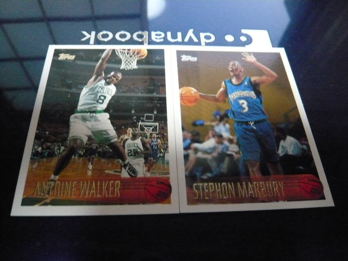 1996 topps Timberwolves 【STEPHON MARBURY】 #177 RCカード & Celtics 【ANTOINE WALKER】 #146 RCカード 2枚セット拍卖