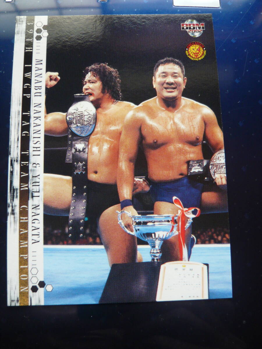 2002 BBM プロレス 新日本プロレス30周年記念 プロレス 【中西 学&永田裕志】 #348 第39代IWGPタッグ王者拍卖