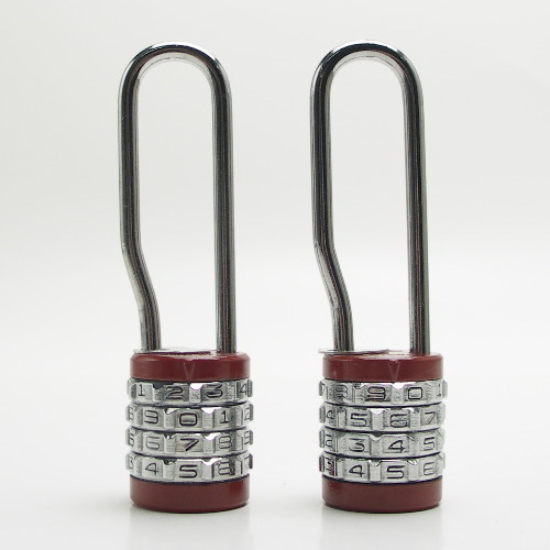 2個まとめて【未使用・訳あり】4段 30mm丸型文字合わせ錠(ツル長75mm) 赤拍卖