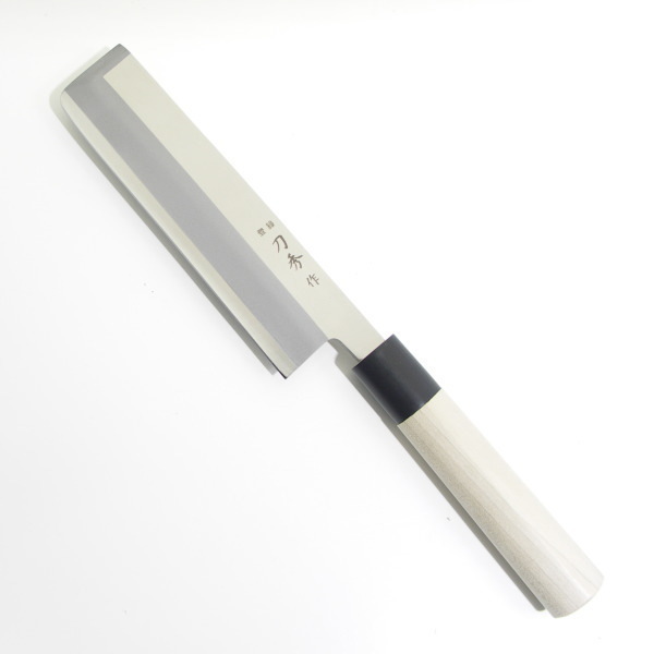 刀秀作 角型薄刃(左利き用)180mm モリブデンバナジウム鋼 FC375 和包丁 家庭用拍卖