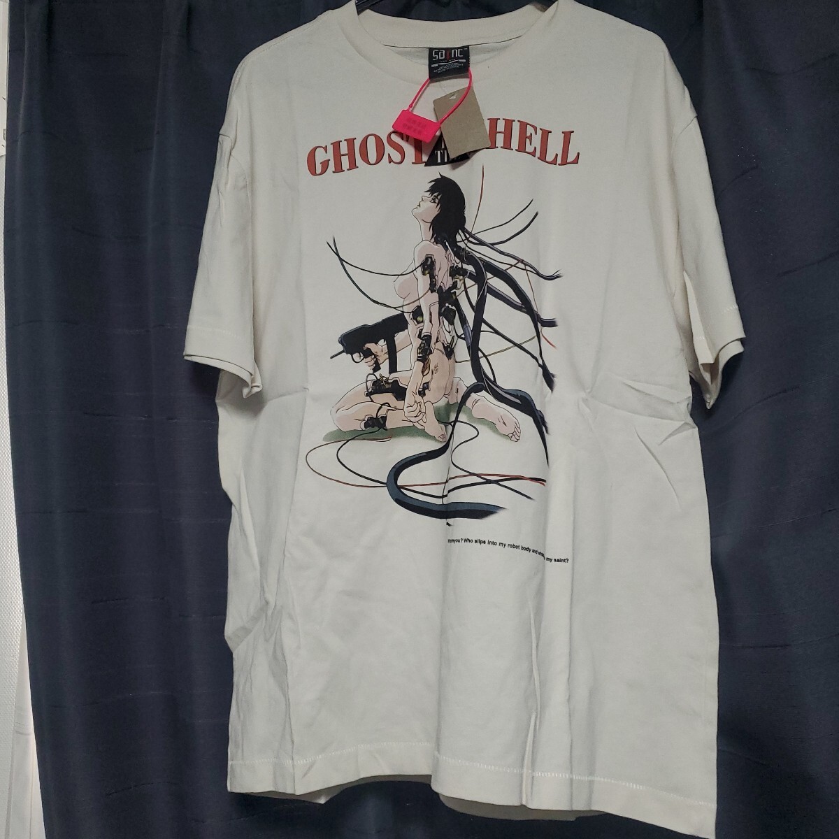 1000円スタート 攻殻機動隊 ケーブル Tシャツ ホワイト Mサイズ 現状品 処分品 saint michael SAINT Mxxxxxx セントマイケル拍卖