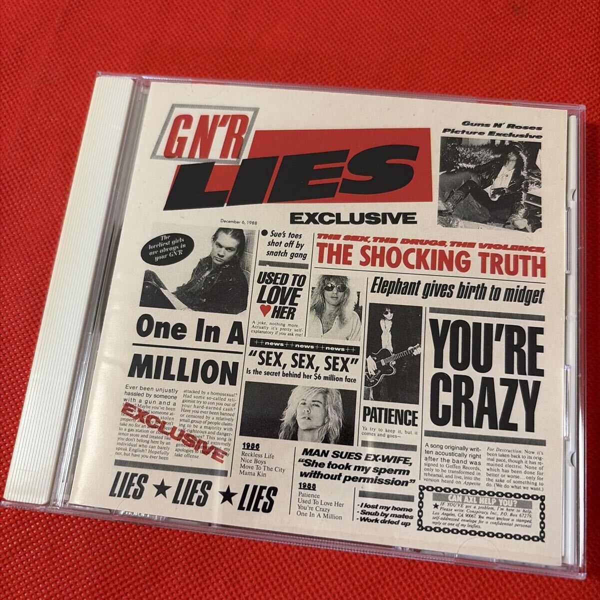 日本盤 ガンズ アンド ローゼズ GN'Rライズ GUNS N' ROSES G N' R Lies MVCG13拍卖