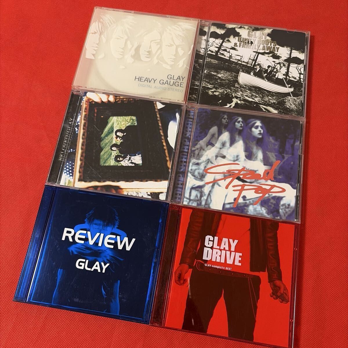 GLAY ベストアルバム、オリジナルアルバム 6作品セット まとめ売り REVIEW DRIVE BELOVED SPPED POP CD拍卖
