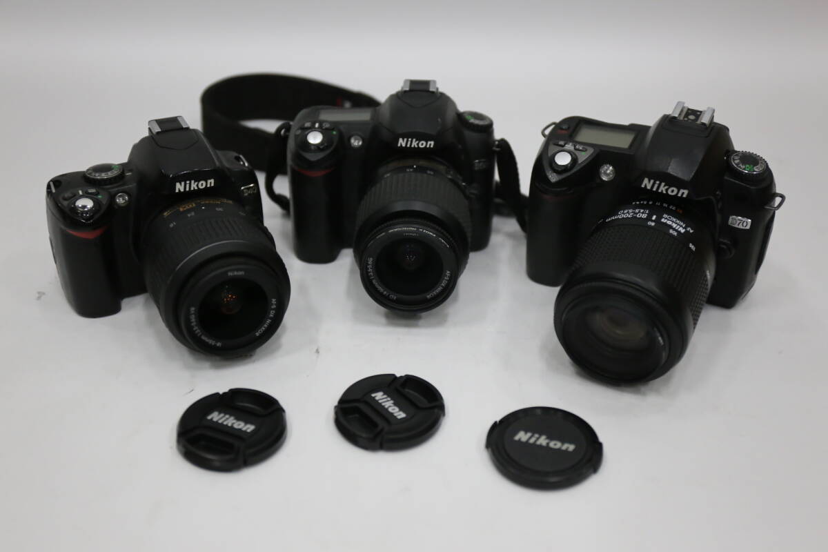 1円~動作未確認/現状渡し/ジャンク/バッテリーなし/Nikon デジタル一眼カメラ まとめ/Nikon D40/Nikon D50/Nikon D70拍卖
