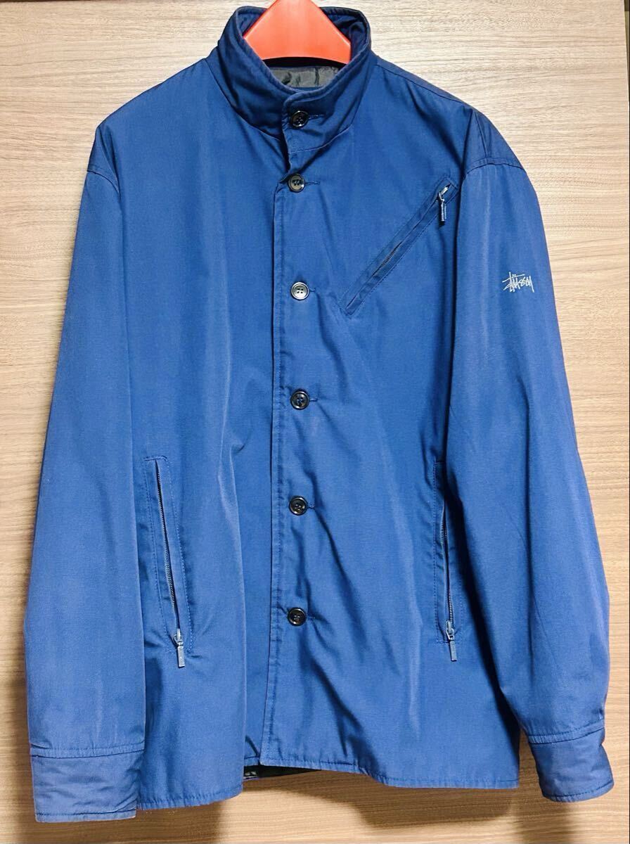 ◆STUSSY スイングトップ ハリントンジャケット ネイビー 紺 Mサイズ◆ビンテージ オールド ステューシー 90年代 ブルゾン拍卖