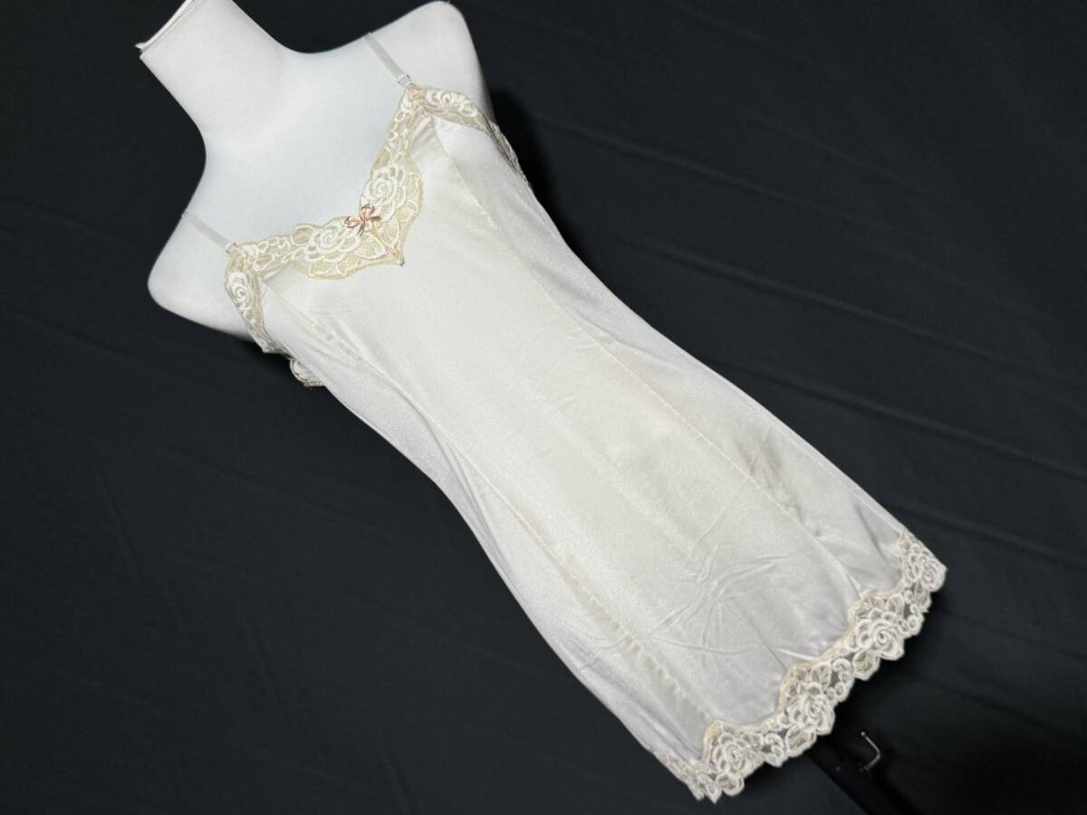 1370★B85 ルームウェア 胸周りレース クリーム系薄ピーチ拍卖