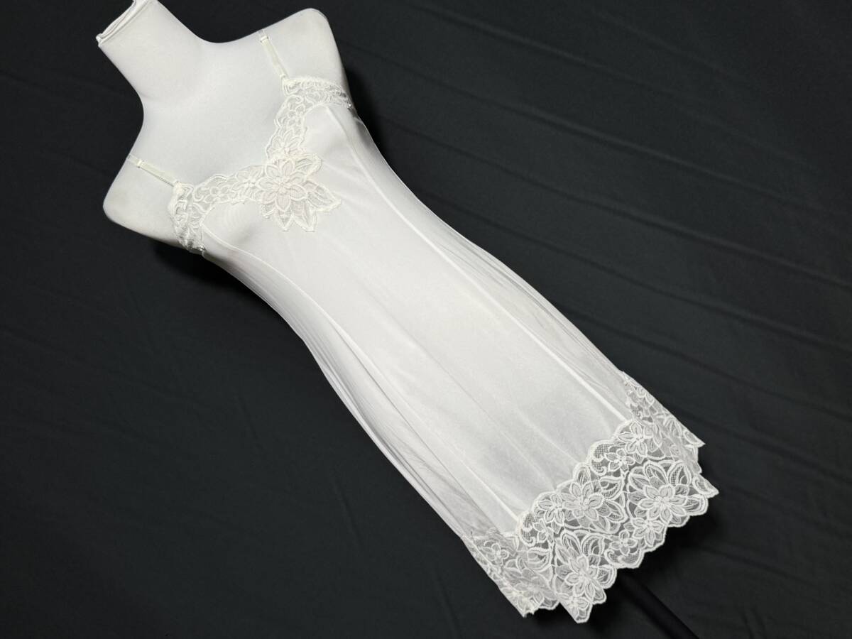 1386★B80 ルームウェア 胸周りレース ホワイト系拍卖
