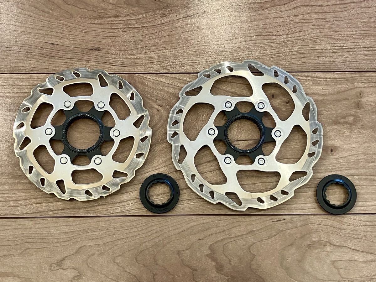 【送料無料】シマノ SHIMANO ディスクブレーキローター SM-RT70 140㎜ 160㎜ 2枚セット 中古美品拍卖