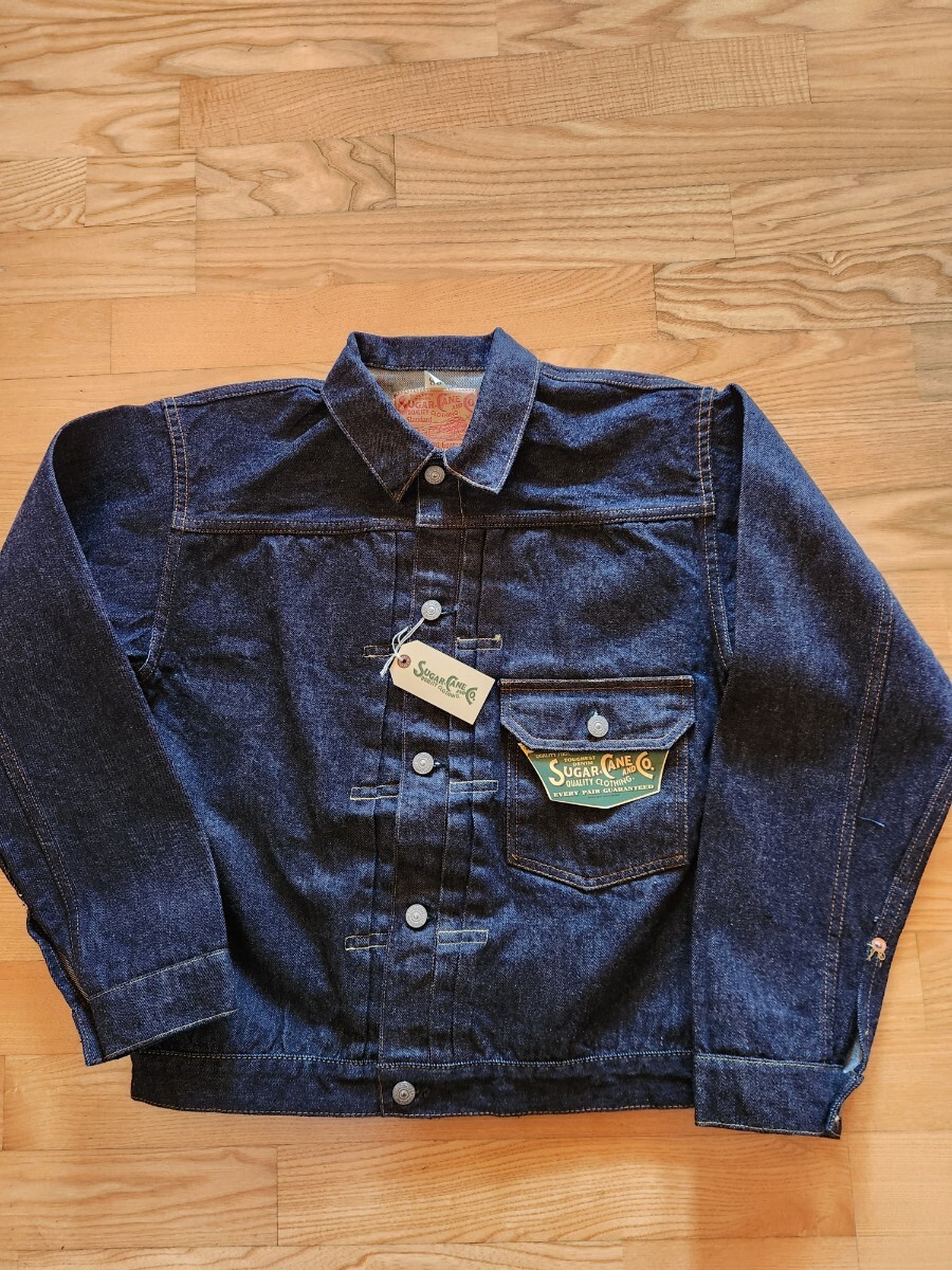 新作 送料込★★東洋 SUGAR CANE シュガーケーン SC11936 13.5oz DENIMBLOUSE 1936年MODEL 1936年ファーストモデルGジャン インディゴ 42拍卖