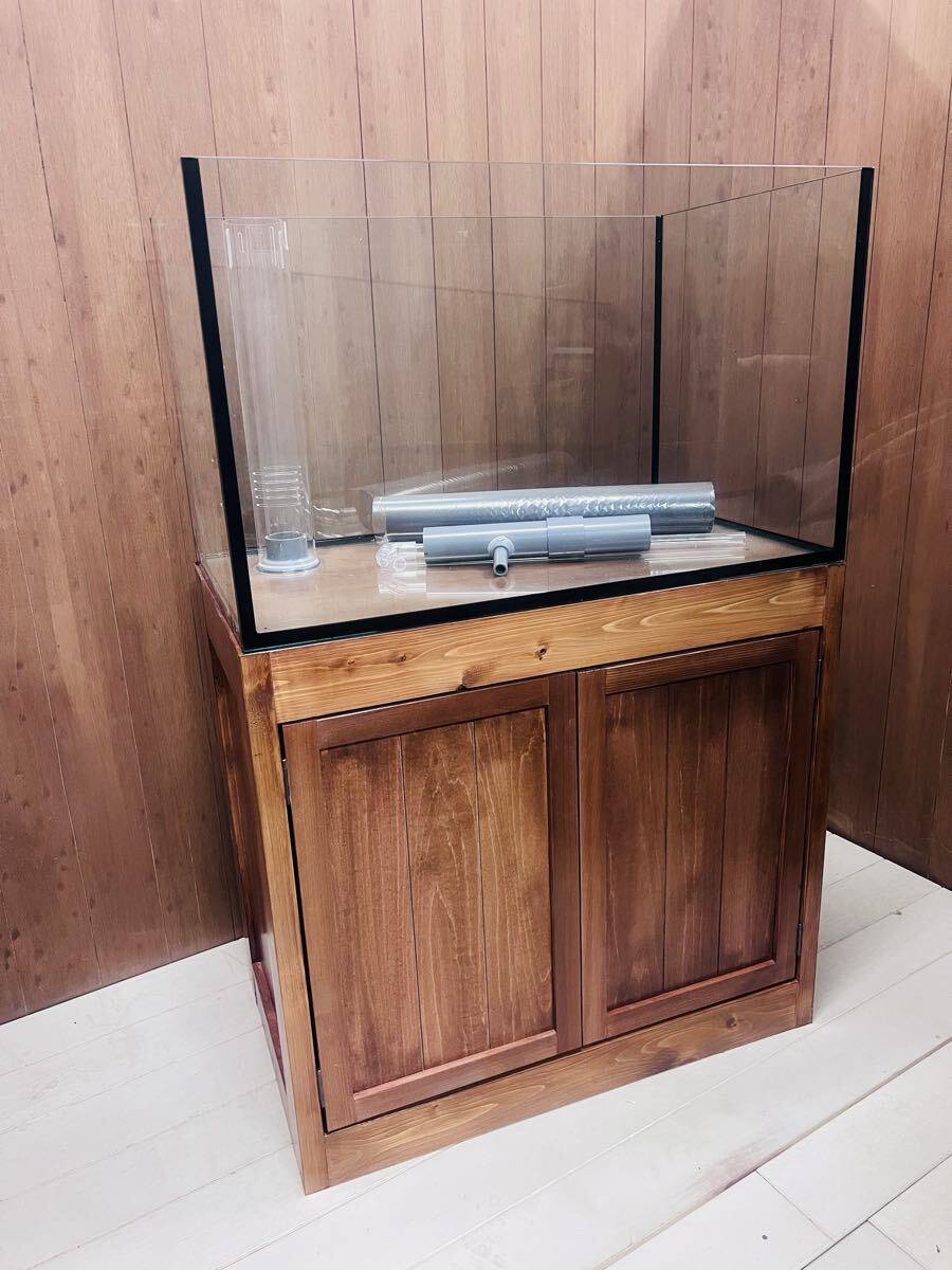 レアサイズ 1セット限定 750x450x450㎜ オーバーフロー水槽セット ブラックシリコン タイプ 未使用品 拍卖