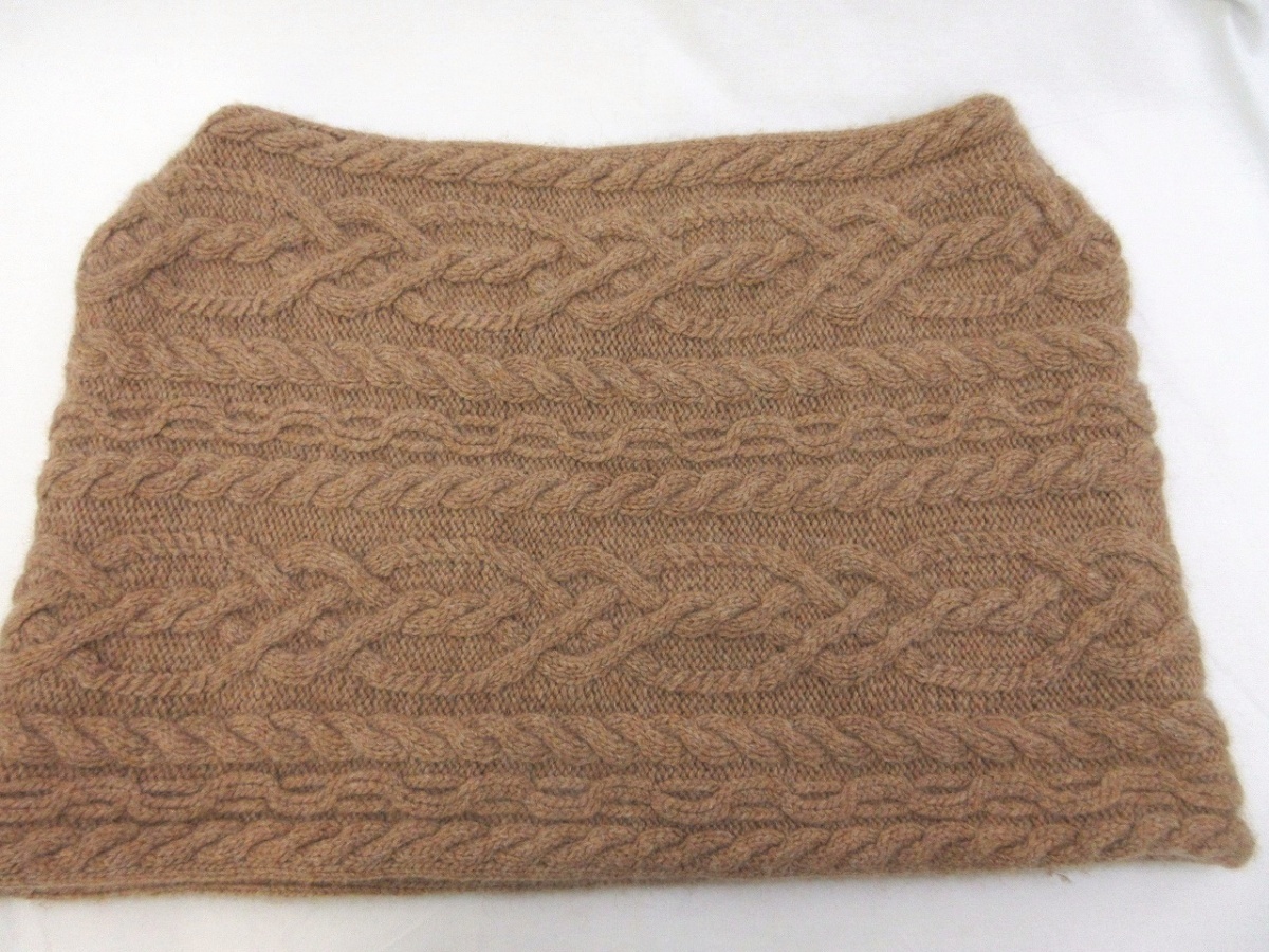 RALPH LAUREN ラルフローレン スヌード Snood ブラウン CASHMERE55% WOOL45%拍卖