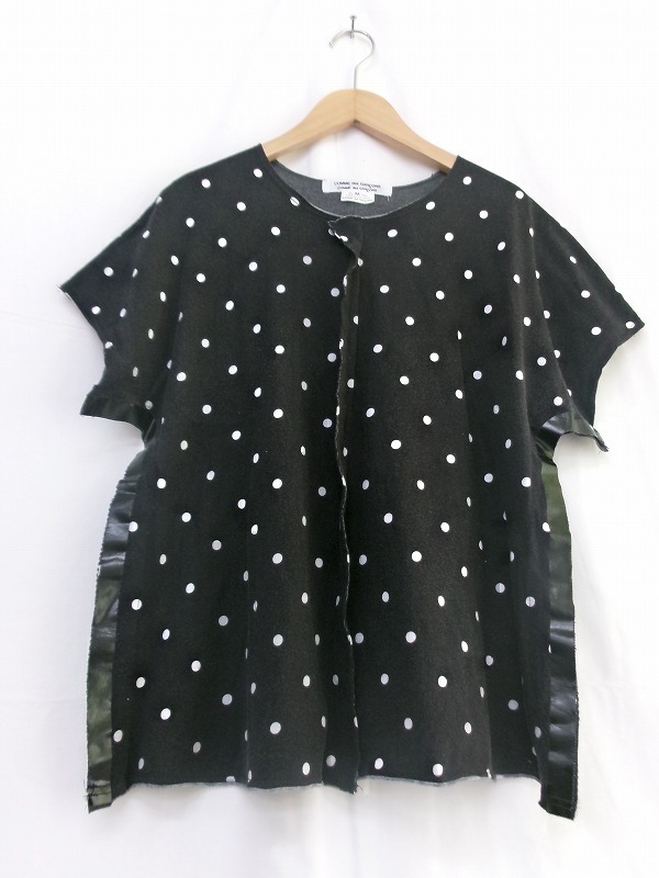 COMME des GARCONS COMME des GARCONS コムコム コムデギャルソン デザインドットシャツ XS RA-B030 AD2018 ブラック Shirt 川久保玲拍卖