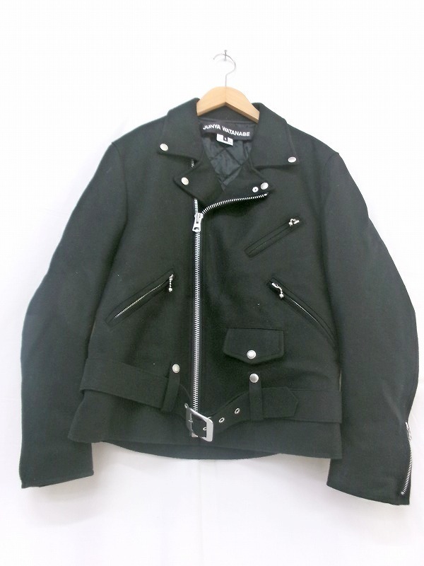 JUNYA WATANABE COMME des GARCONS ジュンヤワタナベ コムデギャルソン ウールライダース S JN-J027 AD2024 ブラック 毛100%拍卖