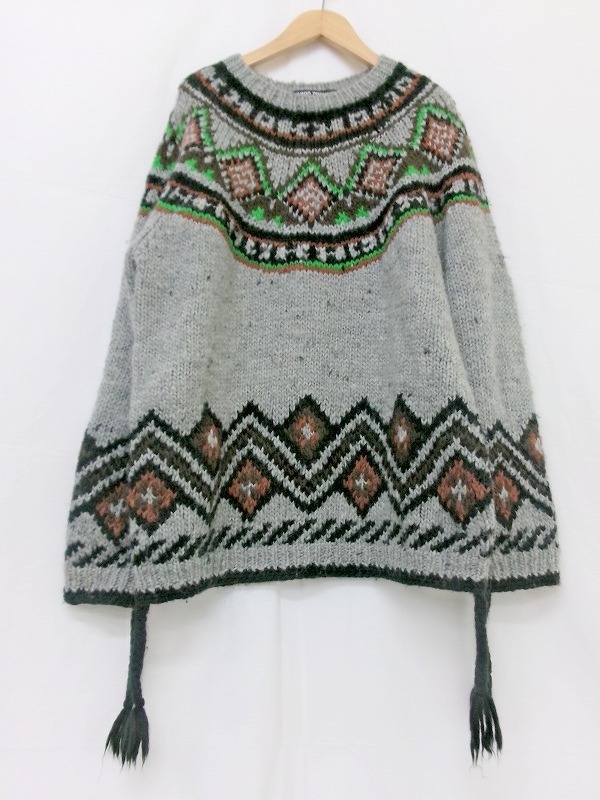 JUNYA WATANABE COMME des GARCONS ジュンヤワタナベ コムデギャルソン 柄ニット S JJ-N015 AD2022 グレー Patterned knit拍卖
