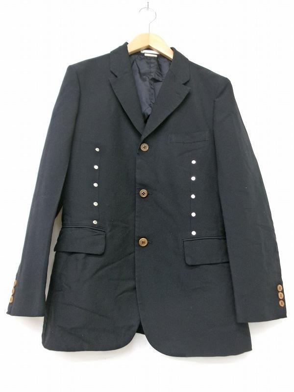 COMME des GARCONS HOMME PLUS コムデギャルソン オム プリュス デザインジャケット S PR-J062 AD2016 ブラック ポリエステル100%拍卖