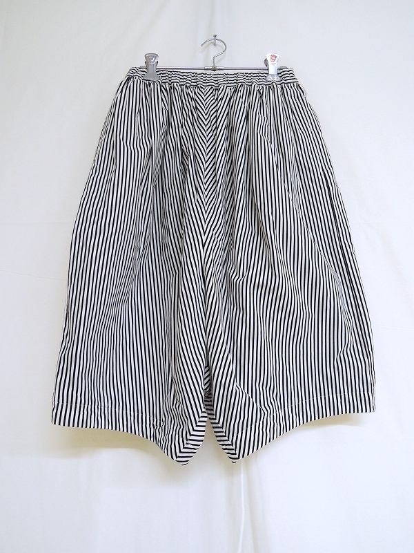 COMME des GARCONS COMME des GARCONS コムデギャルソン ストライプデザインハーフ丈パンツ XS RS-P025 AD2016 ホワイト×ブラック 綿100%拍卖