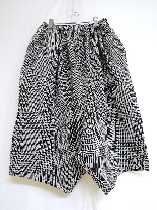 COMME des GARCONS COMME des GARCONS コムデギャルソン 千鳥格子柄パンツ S RI-P012 AD2011 ホワイト×ブラック ポリ拍卖
