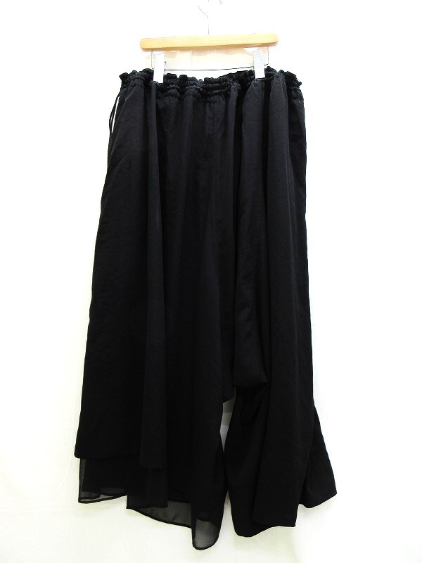 Y's ワイズ デザインパンツ Pants 3 YA-P26-500 トリアセテート57% ポリエステル43% MADE IN JAPAN拍卖