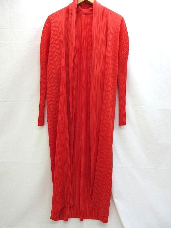 PLEATS PLEASE プリーツプリーズ プリーツロングカーディガン 衫 Cardigan 3 PP11-JA128 ポリエステル100% 日本製拍卖