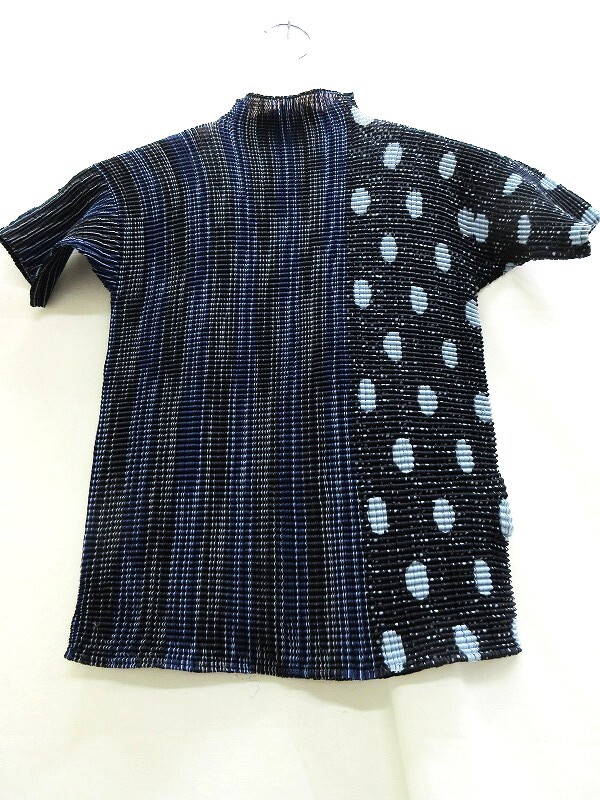 ISSEY MIYAKE WHITE LABEL イッセイミヤケ ホワイトレーベル 総柄カットソー Cut and sew 2 IM34FJ762 ポリエステル100%拍卖