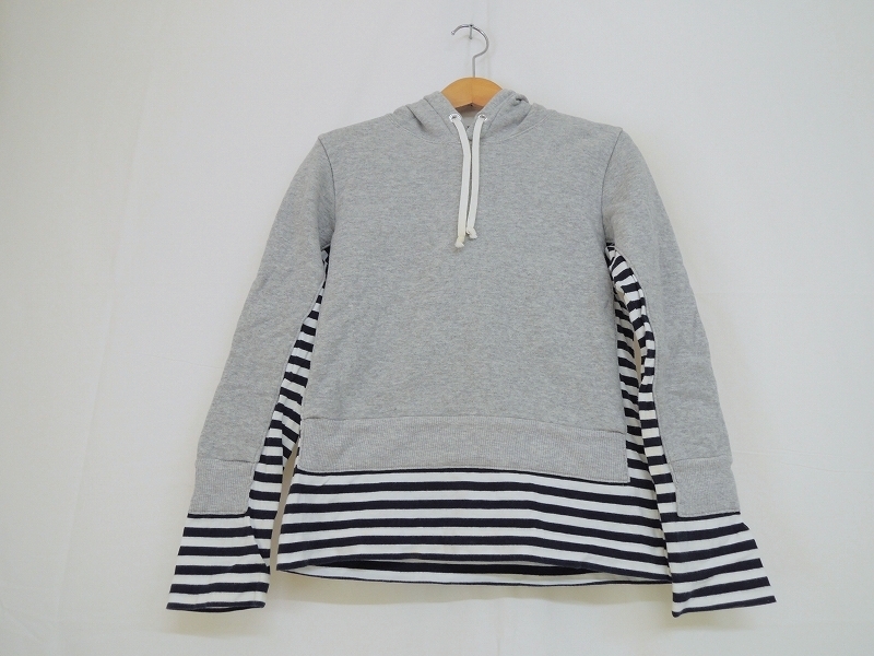 GOOD DESIGN SHOP COMME des GARCONS グッドデザインショップコムデギャルソン 切替パーカー S II-T009 AD2012 グレー 綿100%拍卖