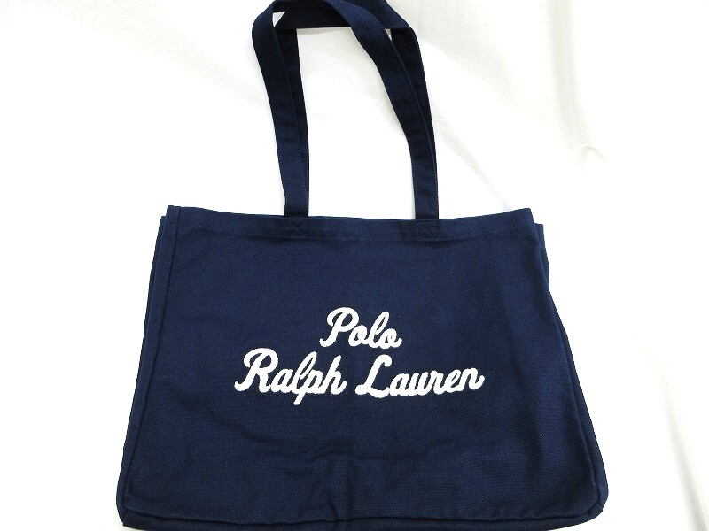 Polo Ralph Lauren ポロ ラルフローレン ロゴ刺繍トートバッグ 包 Bags 綿100% インド製拍卖