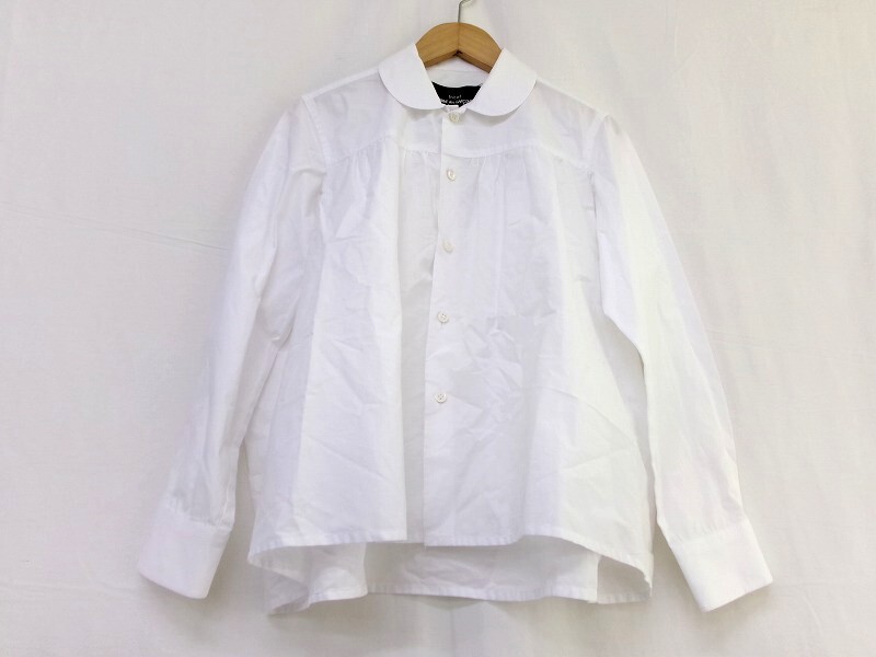 tricot COMME des GARCONS トリココムデギャルソン 丸襟シャツ S TZ-B007 AD2017 ホワイト 綿100%拍卖