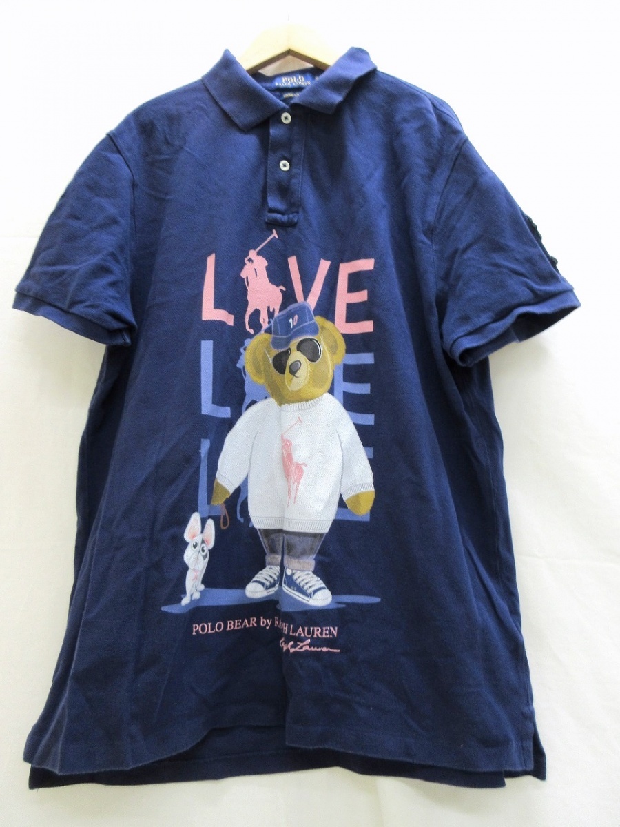 POLO RALPH LAUREN ポロ ラルフローレン ポロシャツ XL 185/104A ポロベア サングラス 710674136001 COTTON100% MADE IN SRILANKA拍卖