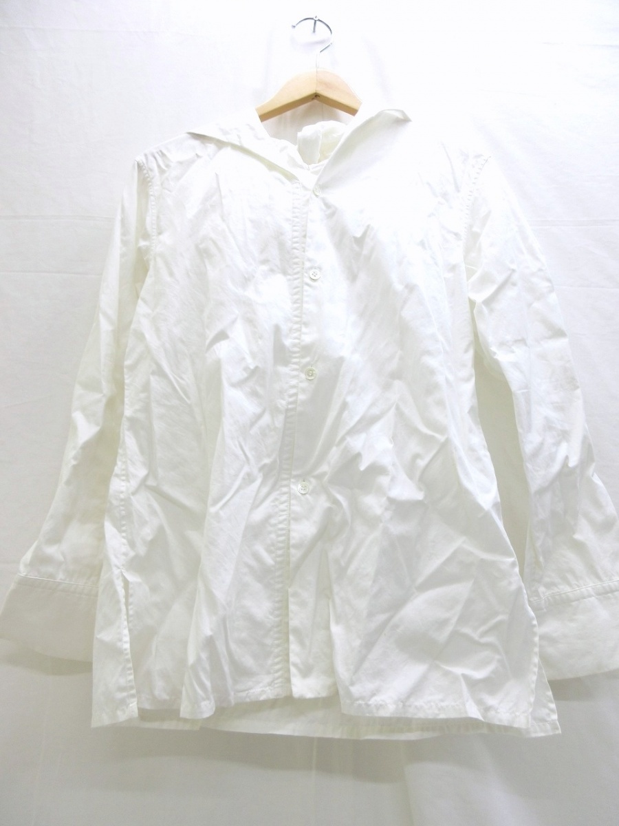 YOHJI YAMAMOTO+NOIR ヨウジヤマモトプリュスノアール デザインシャツ Shirt 2 NN-B08-001COTTON100%拍卖