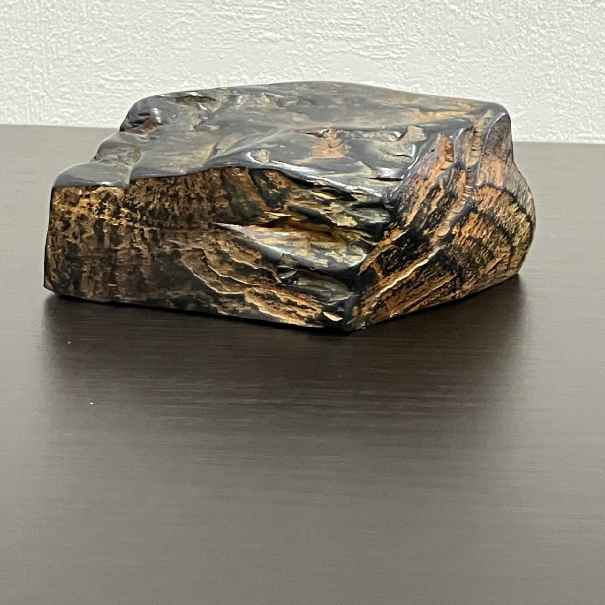 S256 ペーパーウェイト ストーン オブジェ ひし形 石 インテリア 置物 雑貨 約1㎏ 総重量:約1070g 約16.5×8.5cm拍卖