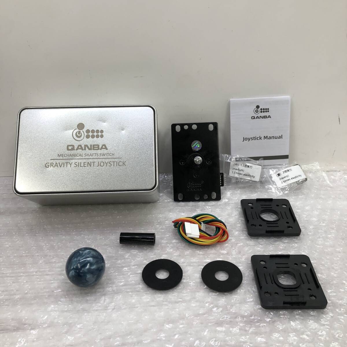 Qanba Gravity クァンバ グラビティ サイレント ジョイスティック JOV8S ブルー 静音レバー 251102RM440747拍卖