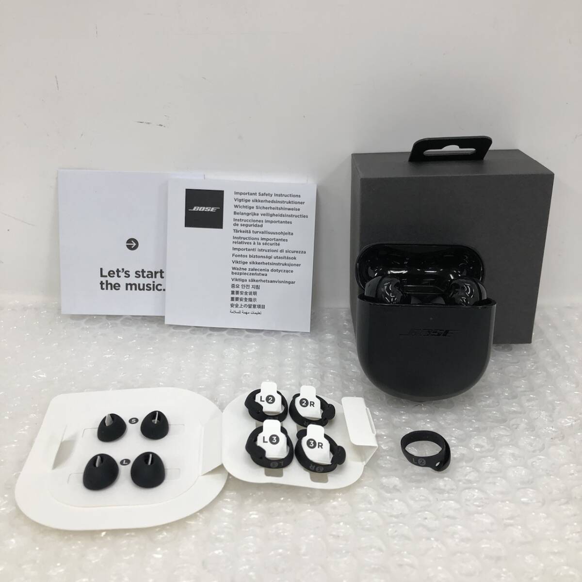 BOSE QuietComfort EarbudsII ボーズ Bluetooth対応 ワイヤレスイヤホン ブラック 251106SK090179拍卖