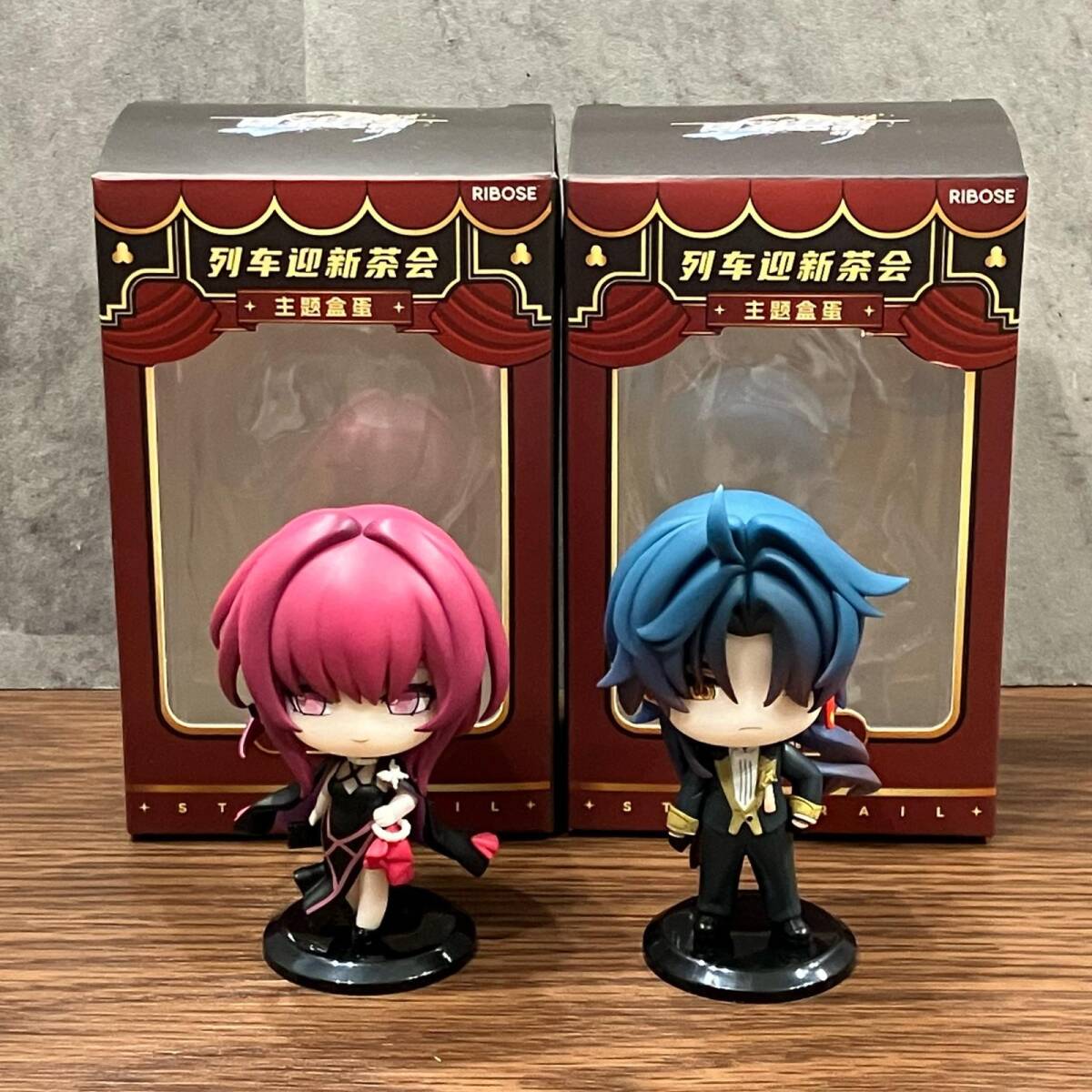 m289-0949-15 RIBOSE 崩壊:スターレイル カプセルトイ 列車歓迎茶会 デフォルメフィギュア 刃 じん カフカ RIBOSE拍卖
