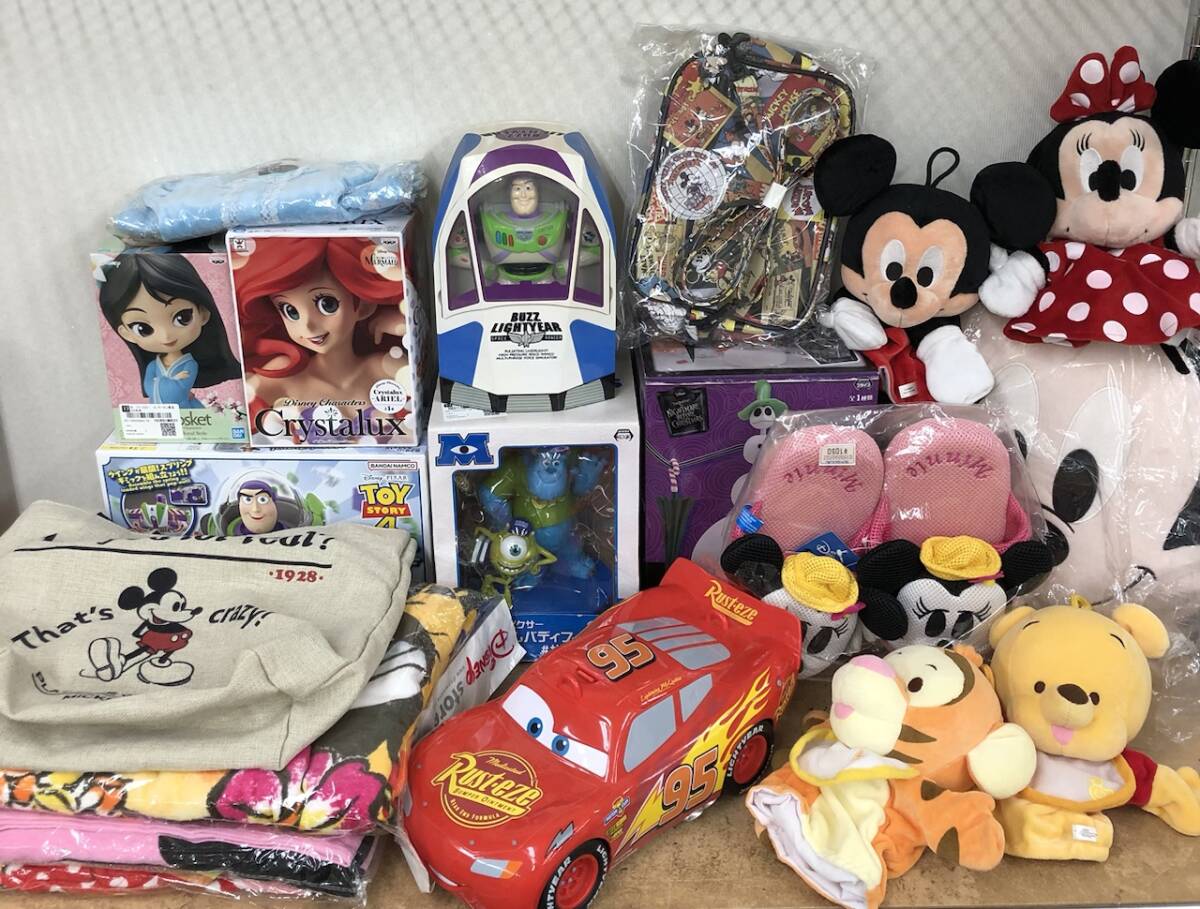 ディズニー グッズ まとめ売り ぬいぐるみ フィギュア Qposket プラモデル タオル ムーラン アリエル トイストーリー 他 251110SK170585拍卖