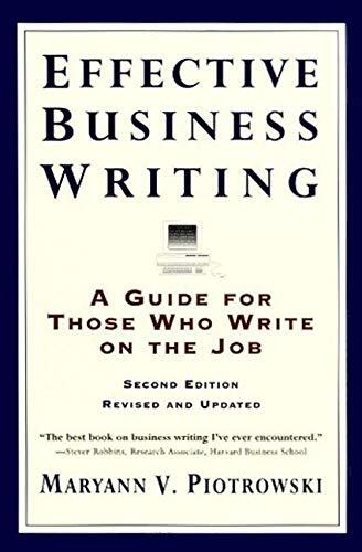 Effective Business Writing: Strategies Suggestions and Examples/Maryann拍卖