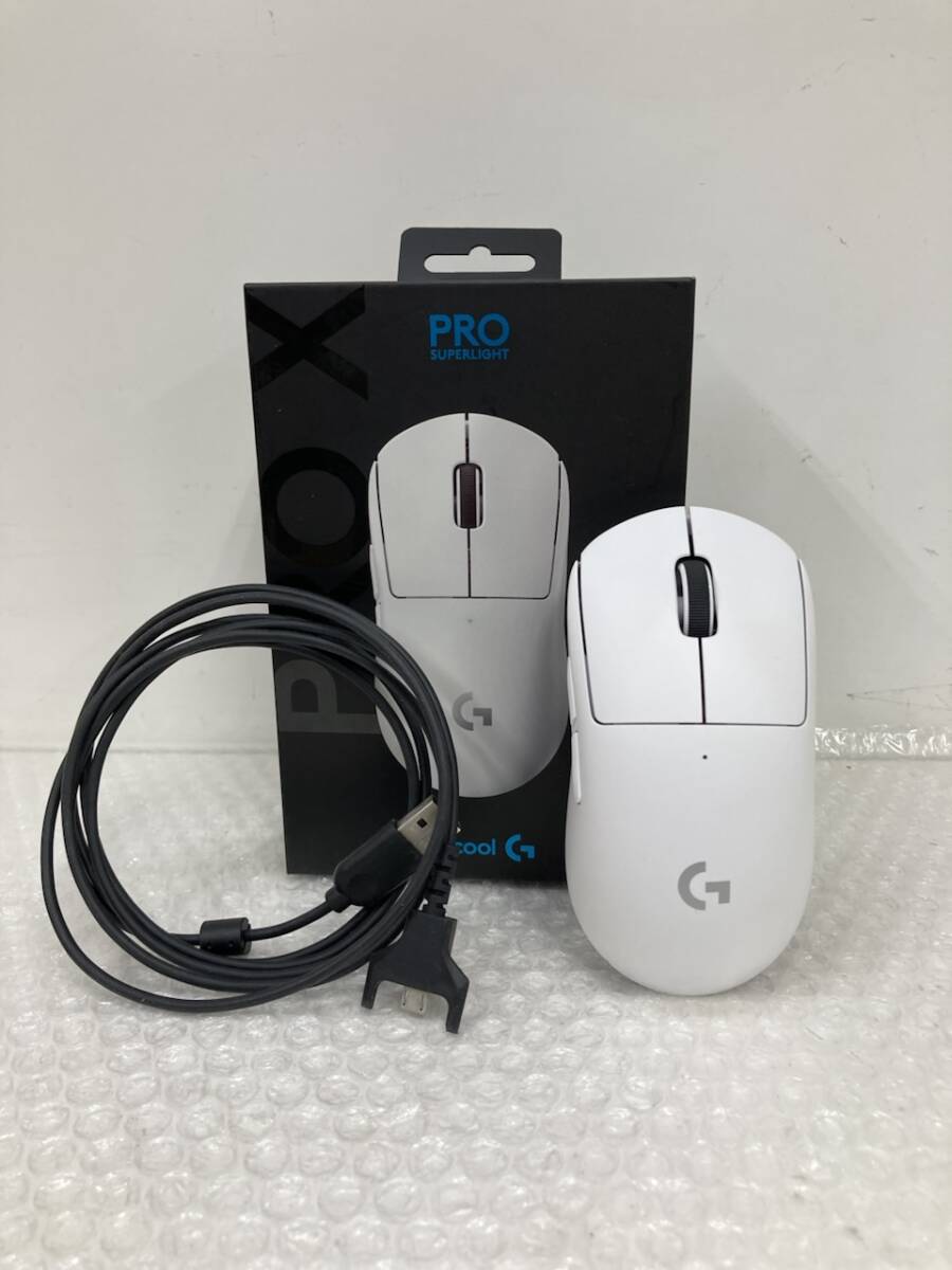 LOGICOOL ロジクール PRO X SUPERLIGHT ワイヤレス ゲーミング マウス G-PPD-003WL-WH ホワイト マウスソール 251002SK390208拍卖